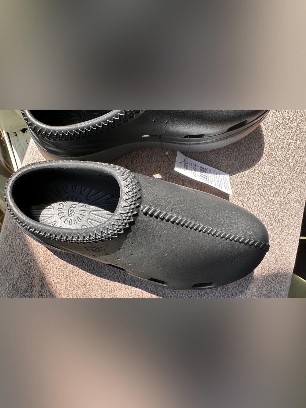 UGG Kids Sz~1*Tasman Sport*Black Slip-On Clog*New - Picture 5 of 8
